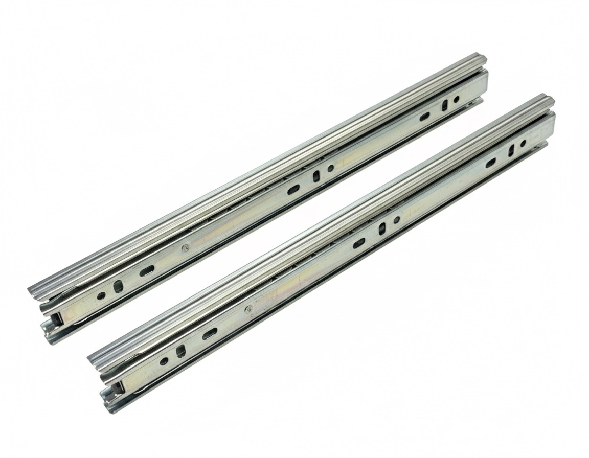 BALL BEARING 12" SLIDE 35MM FULL EXTENSION ZINC .65 X .65 X .65MM THK