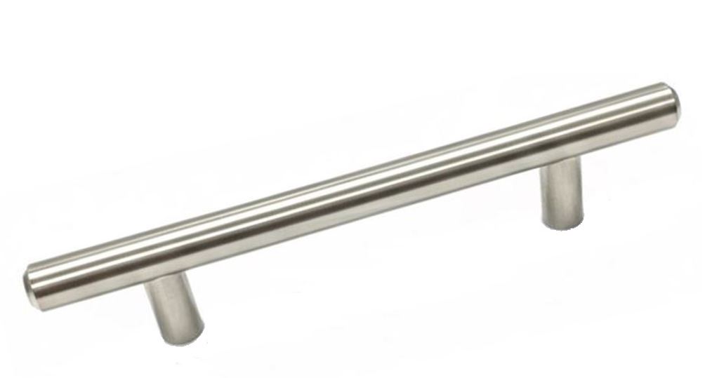 BAR PULL 6"OL X 96MM CC X 12MM DIA. SATIN NICKEL