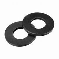 1/4 SAE FLAT WASHER BLK OX & WAX (EA)